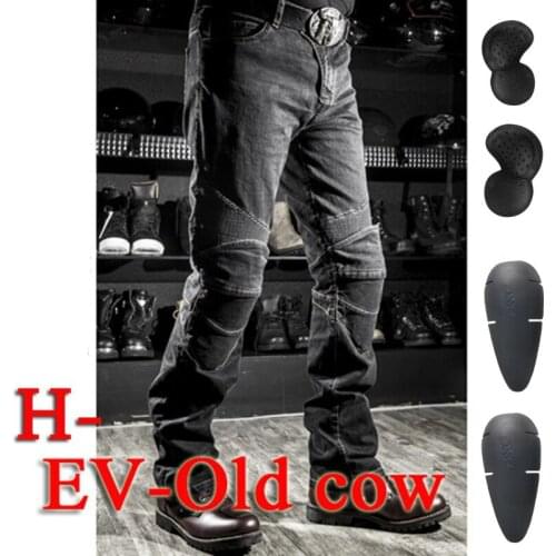 2021 Men Motorcyle Pants for Downhill Motocross Pants For Motorcycle Moto Jeans With Knee Pad Trousers Moletom