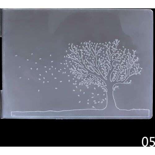 New Plastic Embossing Folder For Scrapbooking DIY Photo Album Card Christmas Gift Ten Types for Choosing Template #224591