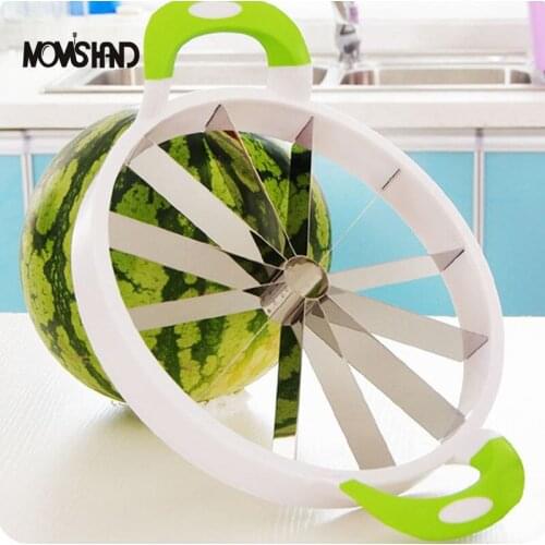New Kitchen Cutting Tools Large Size Stainless Steel Watermelon Slicer Fruit Cutter Watermelon Tools