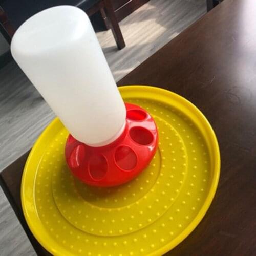 P15D Baby Chick Feeder and Waterer Kit for Poultry Fount for Up to 8 Chicks Plastic Easy to Clean Highly Practical for Coop