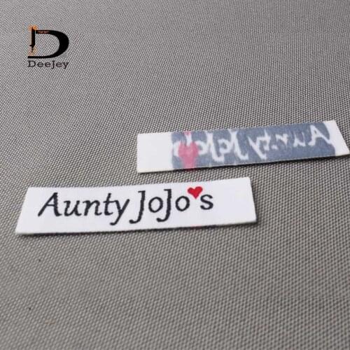 Personal brand iron on woven label 1000peices lot with cut separate