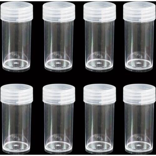 Clear Plastic Bead Storage Containers Set Jars Diamond Painting Accessory Box Transparent Bottles with Lid for DIY Diamond M6CE