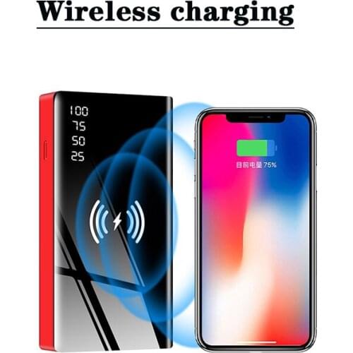 Car Jump Starter 20000mAh 800A Power Bank Car Battery with 10W Wireless Charger LCD Screen Safety Hammer Jump starter