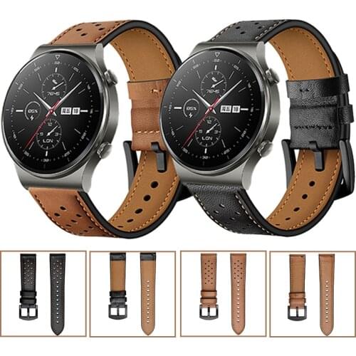 Genuine Leather Smart Band For Huawei Watch GT2 Pro watch Strap For Honor GS Pro / ES Huawei GT 2 Pro 20/22mm Bracelet Watchband