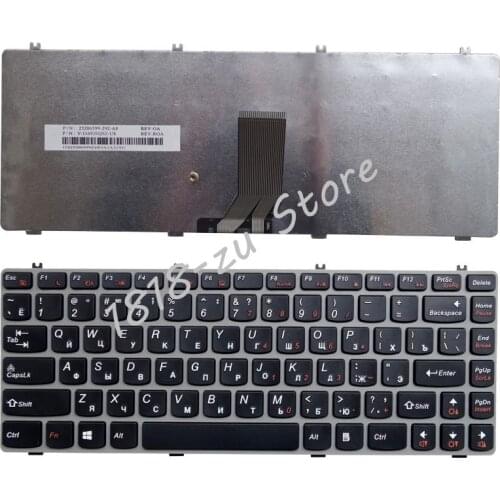 YALUZU New Russian Keyboard for Lenovo IdeaPad Y470 Y470N Y470P Y471 Y471A Black or grey Replace laptop Keyboard RU layout new