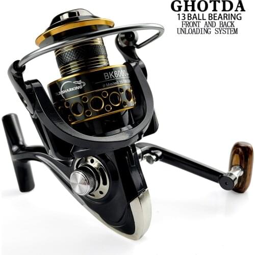 Fishing Reel All Metal Spool Spinning Reel Stainless Steel Ball Bearing Metal Line Spool Saltwater Fishing Accessories