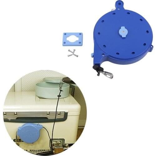 Fishing Pole Rope Fish Wheel Type Protection Elastic Rubber Rope Prevent Missing With Hooks Safety Anti-winding Hose Anti-bite