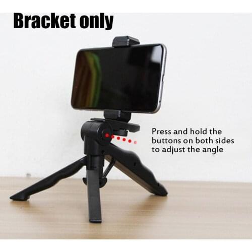 Folding Phone Holder Desktop Tripod 360°Adjustable Stabilizer Cell Stand Camera DJI Phone For GoPro Osmo PTZ Desk Digital T5A7