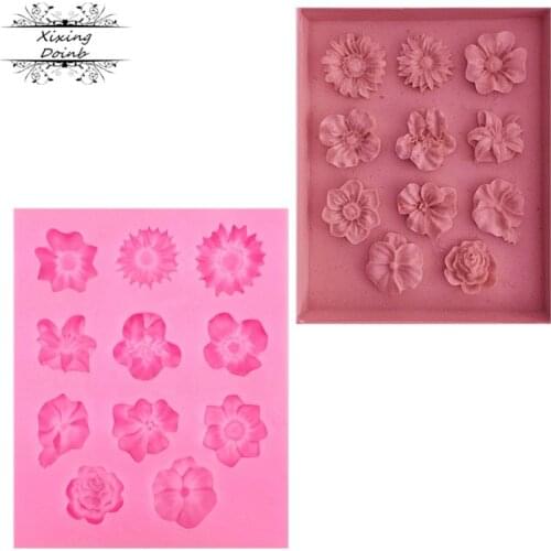 Sugarcraft Flower silicone mold fondant mold chrysanthemum cake decorating tools chocolate gumpaste mold