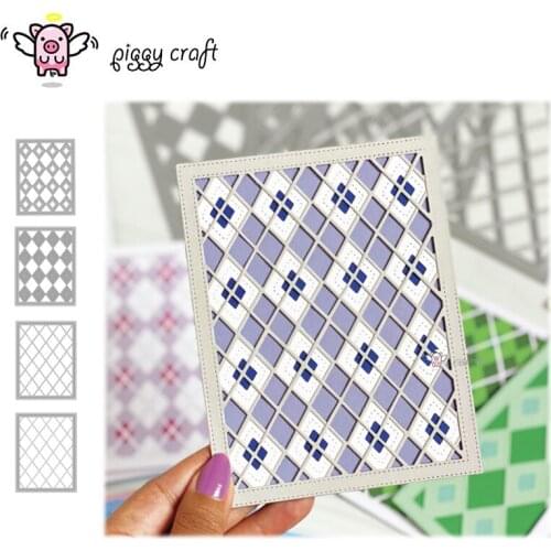 Piggy Craft metal cutting dies cut die mold 3D New Diamond frame Scrapbook paper craft knife mould blade punch stencils dies