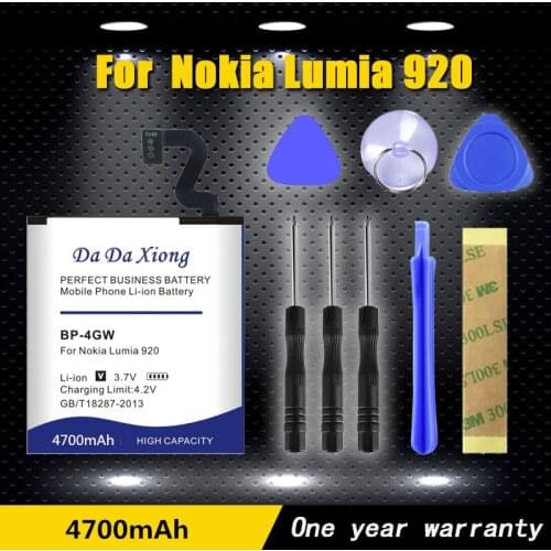 High quality 4700mAh BP-4GW Li-ion Phone Battery for Nokia Lumia 920 920T battery Free shipping