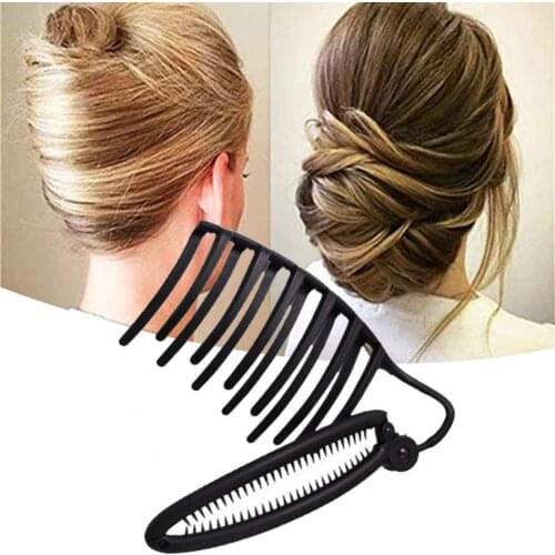 Hair Clips Exquisite Hairstyle Fixing Plastic Fashion Hair Holder Braider for Women