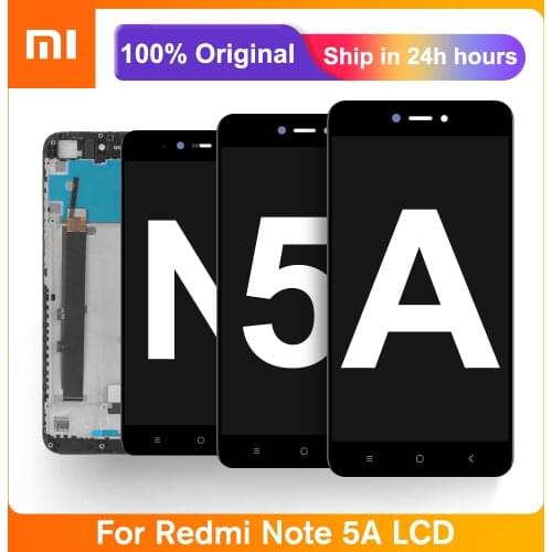 5.5" Original LCD For Xiaomi Redmi Note 5A LCD Display Touch Screen With Frame for Redmi Note 5A Prime Display Screen