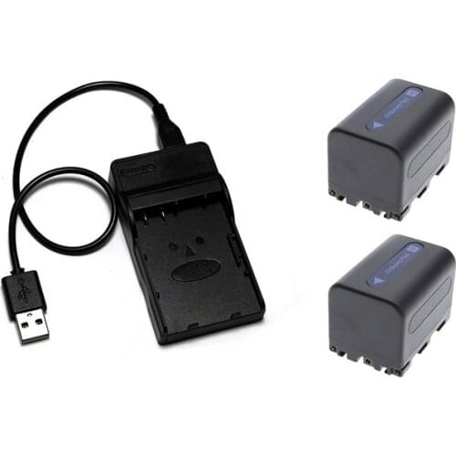 2XNP-FM70, NP-FM71, NP-QM70, NP-QM71, FM70, FM71, QM70, QM71 Battery+USB Charger for Sony HVL-IRM, DCR-TRV140,PC100, HDR-HC1