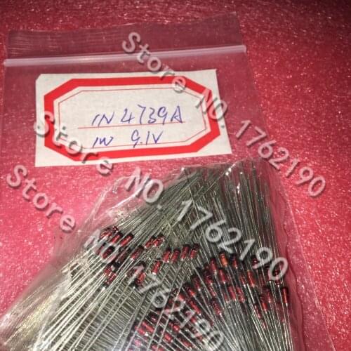 500PCS/LOT 1W Steady Diode 9.1V 9V1 1N4739A DO-41 Glass Seal