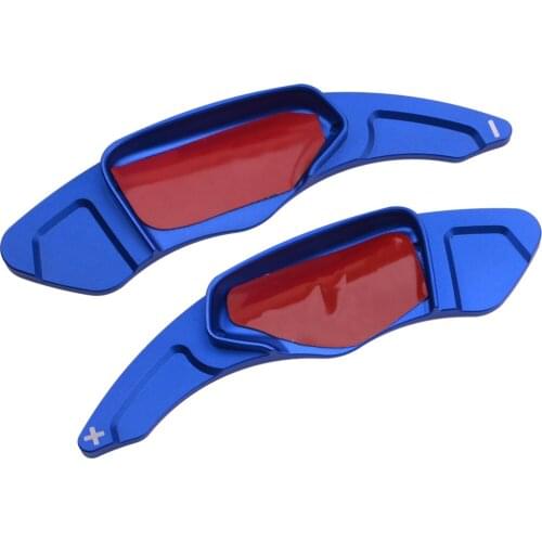 Car 1Pair Blue Steering Wheel Shift Shifter Paddle Extension Fit For Kia Forte 2019 2020 Accessories