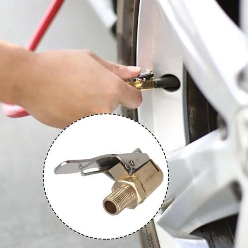 Car air pump American threaded air nozzle adapter car head pump type air clamp nozzle accessories change quick air T0F6