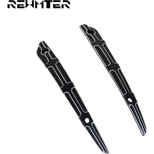 Motorcycle CNC Windshield Side Trim Aluminum Black For Harley Touring Road Glide FLTRX FLTRXS 15-2017 Ultra Fltruse 2015-2016