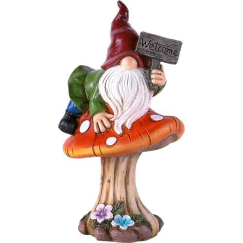 Standed Doll Figure for Holiday Suprise Ornament and Collection Gnome Statue Fairy Garden for Pary Decor Boys and Girls