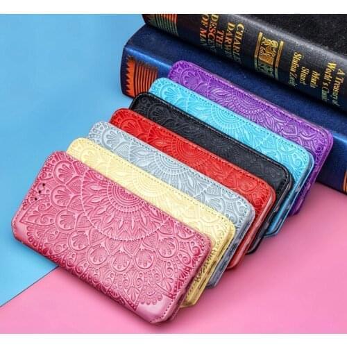 10Pcs Flower Pattern PU Leather Flip Wallet Card Phone Cover Case for Moto G60 One action P40 P50 One vision P40 power MOTO G 5G