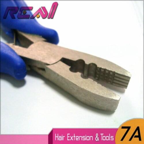 1 Piece Micro Ring Hair Extension Tools Loop Hair Pliers Stainless Steel Hair Pliers Coated With Blue Color Plastic Handle