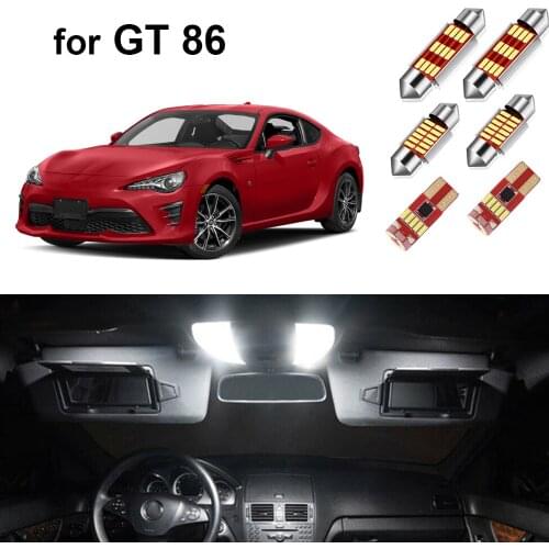 10Pcs Canbus Car Led Interior Light Kit For Toyota GT 86 2012-2020 Led Map Trunk Vanity Mirror Lamp