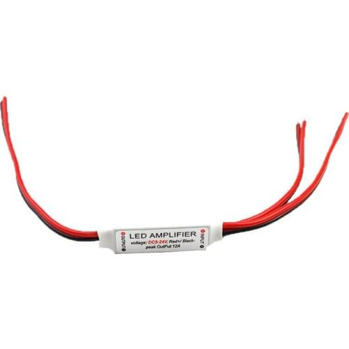 Mini led amplifier controller DC5-24V 1channel 12A amplificador power accessories used by led strip single color Wholesale