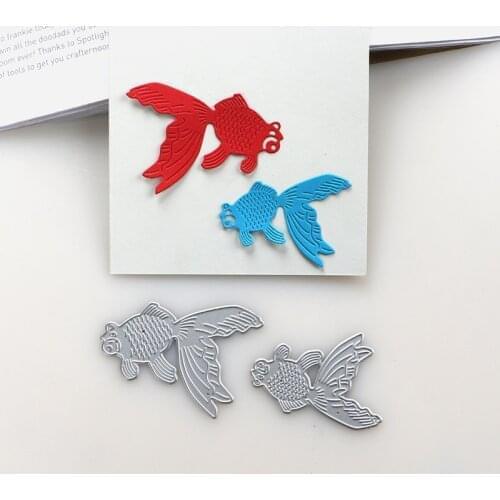 DUOFEN METAL CUTTING DIES 2019 New year gold fish luck fish stencil for DIY papercraft projects Scrapbook Paper Album