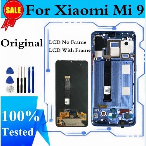 Original For Xiaomi Mi 9 LCD Display Touch Screen Digitizer Assembly For Xiaomi Mi 9 Mi9 Display Screen Replacement Parts