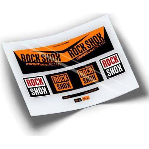 Pegatinas dampener ROCKSHOX MONARCH PLUS RC3 HV WP201 STICKERS