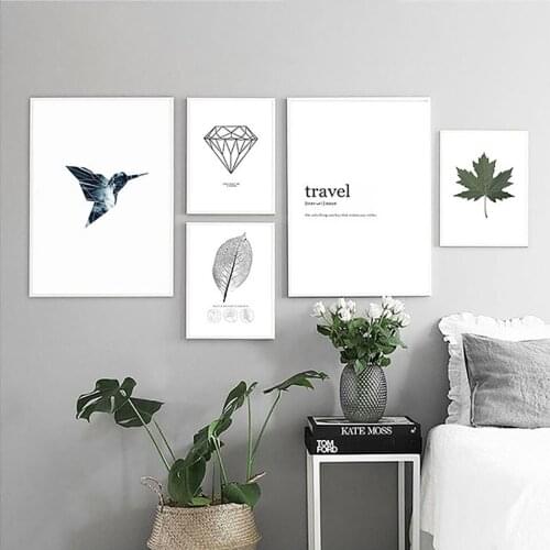 Deer Feather Posters Landscape Painting Wall Art Canvas Prints Fashion Baby Kids Room Bedroom Modular Pictures Home Decor