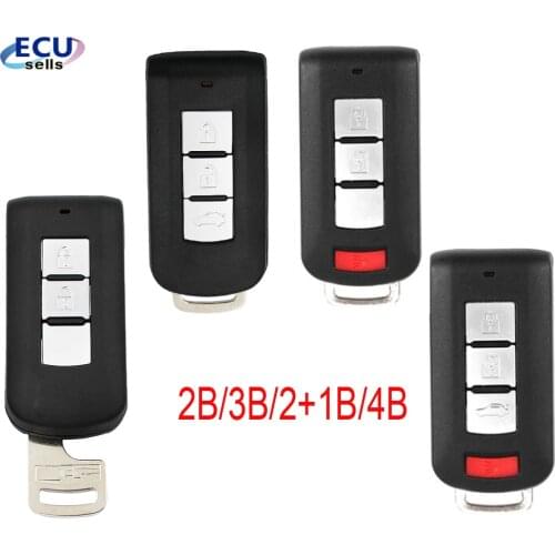 Replacement Remote Car Key Shell Case Fob 2/3/2+1/4 Button for Mitsubishi Outlander Lancer Eclipse Galant With insert Small key