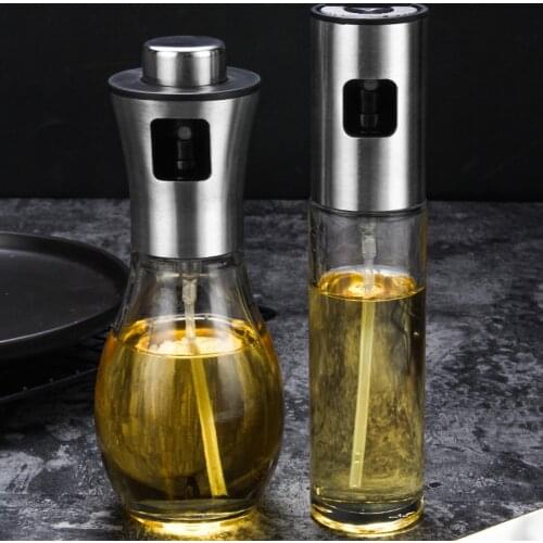Kitchen Baking Oil Cook Oil Spray Empty Bottle Vinegar Bottle Oil Dispenser Cooking Tool Salad BBQ Cooking Glass Oil Sprayer