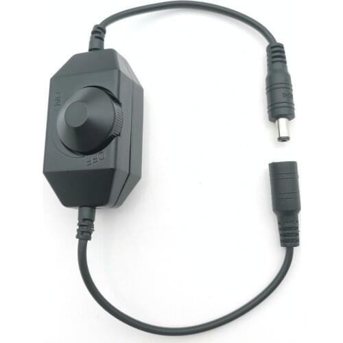 Torsional type LED Dimmer Switch Brightness Adjust Controller for 3528 5050 5730 5630 Single Color Strip Light DC 12V 24V