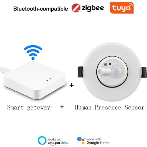 New Tuya Smart ZigBee Smart Ceiling-mounted Human Presence Sensor Tuya Human Body Motion Detection Sensor