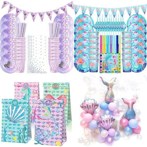 Little Mermaid Party Supplies Photo Props Mermaid Decoration Mermaid Birthday Party Favors Kids Birthday Parties Decorations