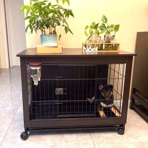 Wind pet wooden pet dog cage indoor villa dog cage medium-sized fence home cat rabbit cage