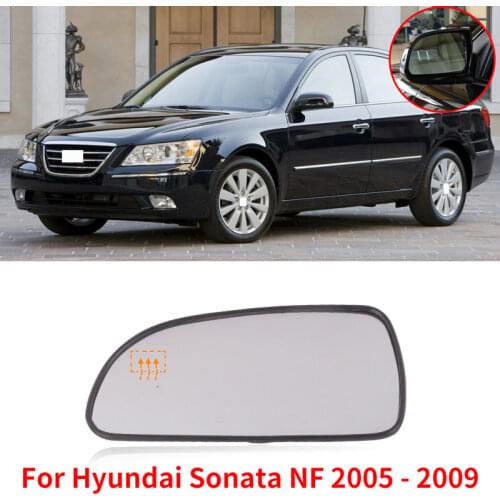 CAPQX For Hyundai Sonata NF 2005 2006 2007 2008 2009 Outside Rearview mirror glass Side Rear View Mirror Lens With Heating or no