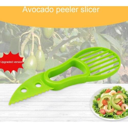 1pc 3-In-1 Avocado Slicer Shea Corer Butter Fruit Peeler Cutter Pulp Separator Plastic Acovado Cutter Knife Kitchen Fruit Tools