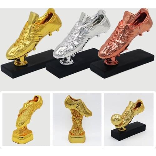 29cm High Football Soccer Award Trophy , Gold Plated , Champions Award Shoe Boot League Souvenir Cup Gift