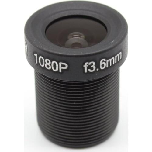 2x 1/2.7" HD 3.6mm 95 Degrees Wide Angle 1080p CCTV IR Board Lens M12x0.5 for Security IP camera