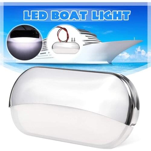 DC 12V Marine Boat Transom LED Wall Light Stainless Steel White LED Tail Lamp Yacht Accessories IP67 Corridor Lighting Lamp