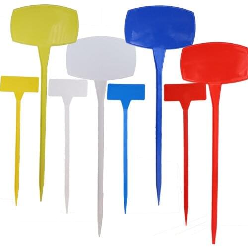 Outdoor Tall Plant Labels Large Waterproof Plastic T Garden Tags Durable Nursery Potted Stake Markers Perfect for Herbs Flowers