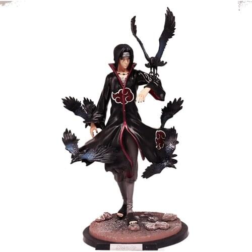 1PCS 35cm Anime Naruto Action Figure Toys Cool Itachi Collectible Model Cartoon Figurine For Birthday Gifts Kids Toys
