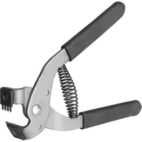 HOT-Leather Stitching Hole Punch Plier Clamp Cutter Hoggard Diamond Cut Punch Leather Punch Tool 4Mm Pitch 4 Prong