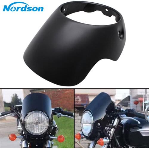 Nordson 7.5" Retro Headlight Fairing Headlamp Surround Flyscreen Windshield For Triumph Bonneville T100 T12 Thruxton Monster