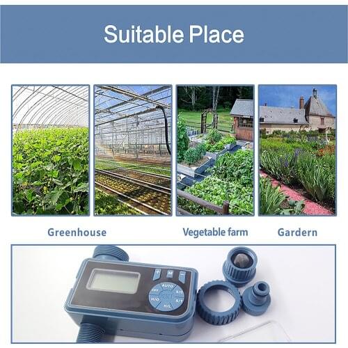 Programmable Digital Hose Faucet Timer Battery Operated Automatic Watering Sprinkler System Irrigation Controller With 2 Outlet