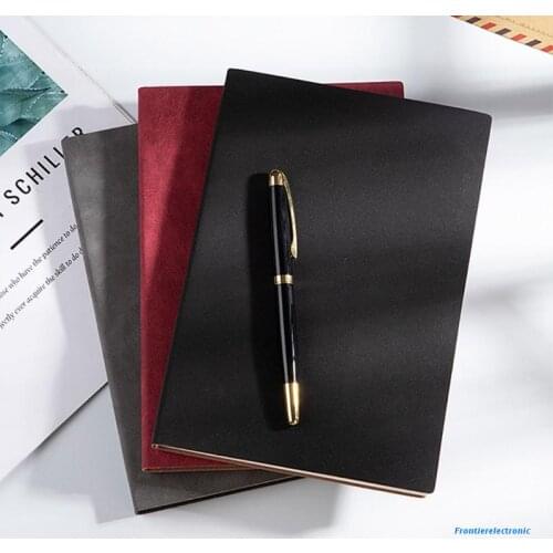 Simple Retro Style Notebook Soft Leather Thickened A5 Notepad School Supplies Daily Business Office Work Notebooks Notepad