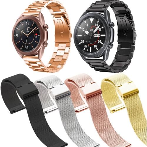 Watch Band For Samsung Galaxy Watch 45mm 41mm 46mm 42mm Active 2 40mm 44mm Bracelet Strap Milanese Stainless Steel Wristband