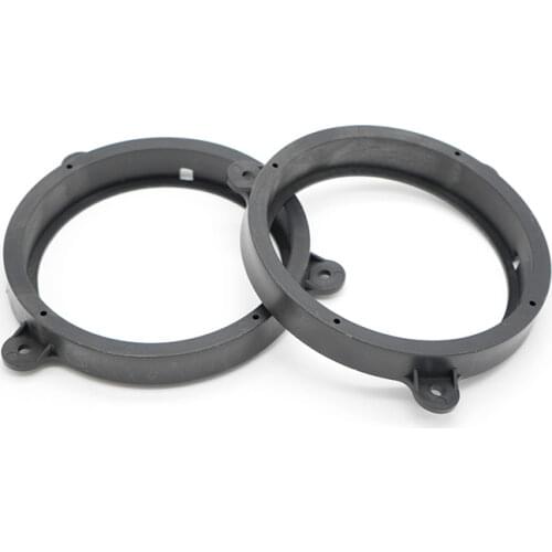 Subaru Forester Front and Rear Door Stereo Speaker Ring Pads with 6.5 Inch Black Car Speaker Gasket Mounting 6.5 Inch Bracket